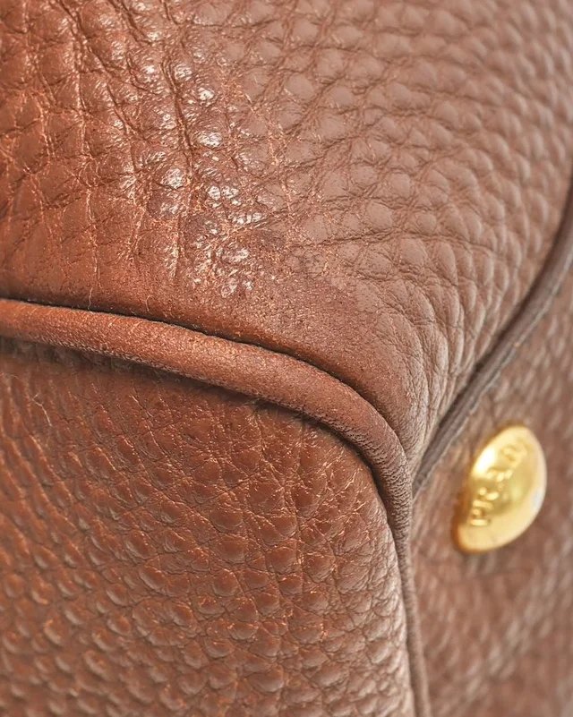 Prada Vitello Daino Bauletto Bag in Leather from A Retro Tale, photo 8 of 10