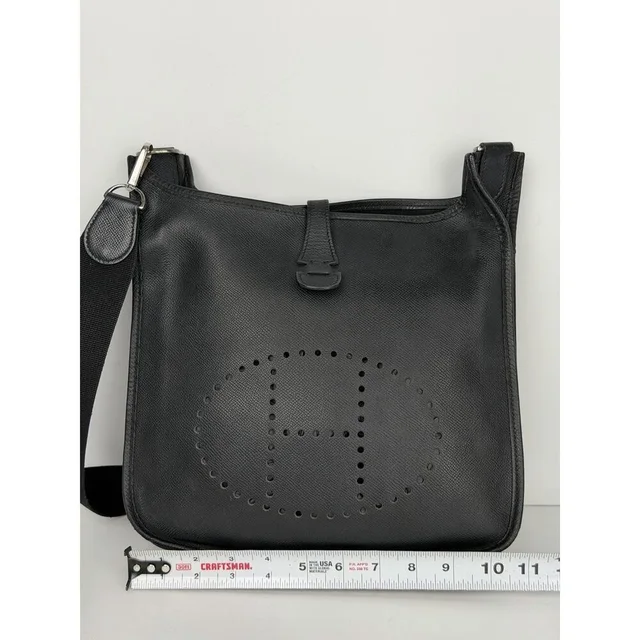 Hermès Evelyne Iii Pm Crossbody Bag in silver|black|gray Clemence leather from Poshmark, photo 13 of 16