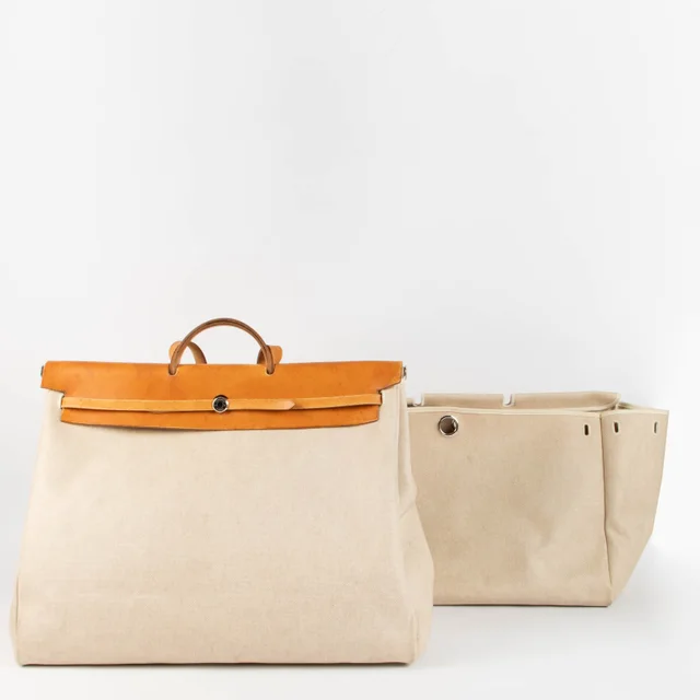 Hermès Herbag Cabine Canvas/Leather Travel Bag in Canvas from Labellov, photo 2 of 5