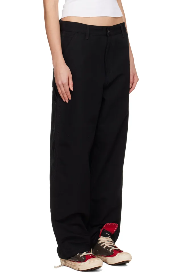 Carhartt Work In Progress Black Brandon Single Knee Trousers, photo 2 of 4 from SSENSE