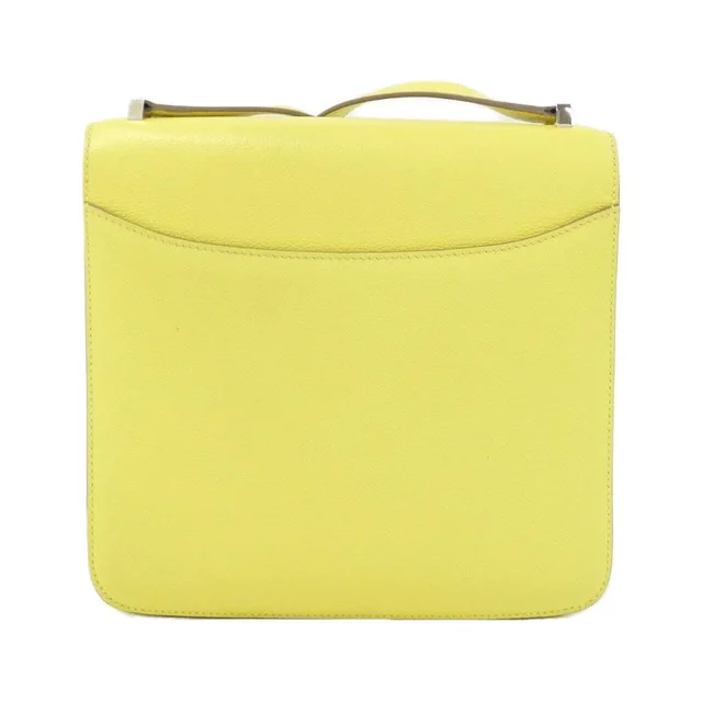 Hermès 20cm 075133CK Shoulder Bag in LIME / PALLADIUM (SILVER) / Palladium (silver) hardware ever color from KOMEHYO, photo 2 of 2