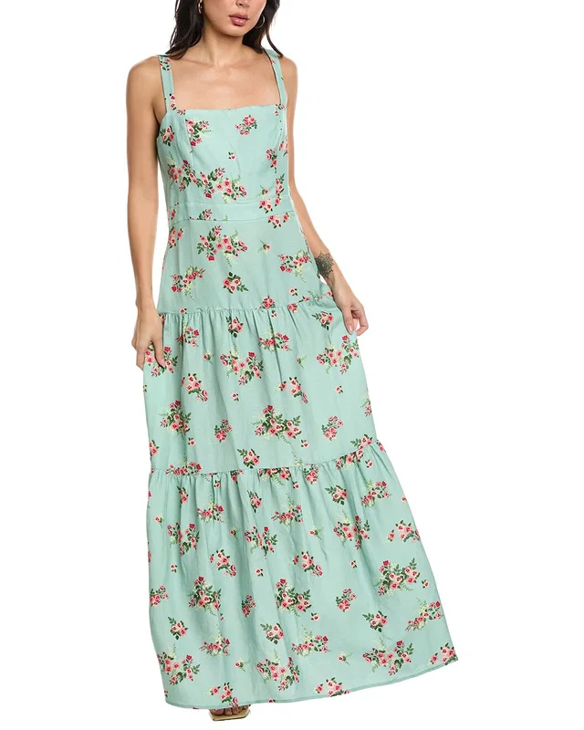 Seraphina Sleeveless Linen-Blend Maxi Dress, image 1 of 1 from Gilt