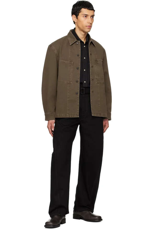 LEMAIRE Black Twisted Belted Jeans, photo 4 of 4 from SSENSE