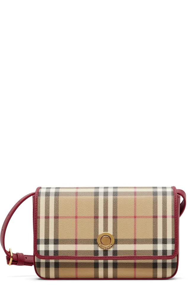 Beige & Red Hampshire Bag, image 1 of 1 from SSENSE