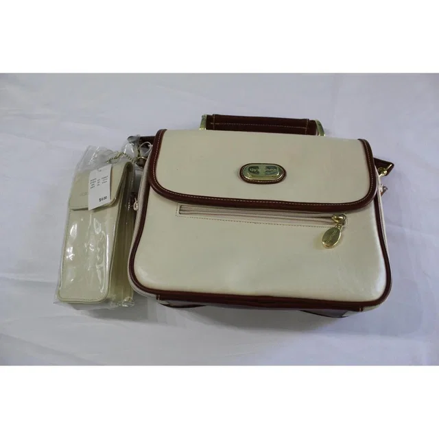 Anteprima Women's Crossbody bags - Cream/Brown in brown|red from Depop