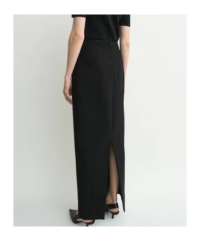 Totême Pleated Slit-Detailed Skirt, photo 4 of 6 from SENSER