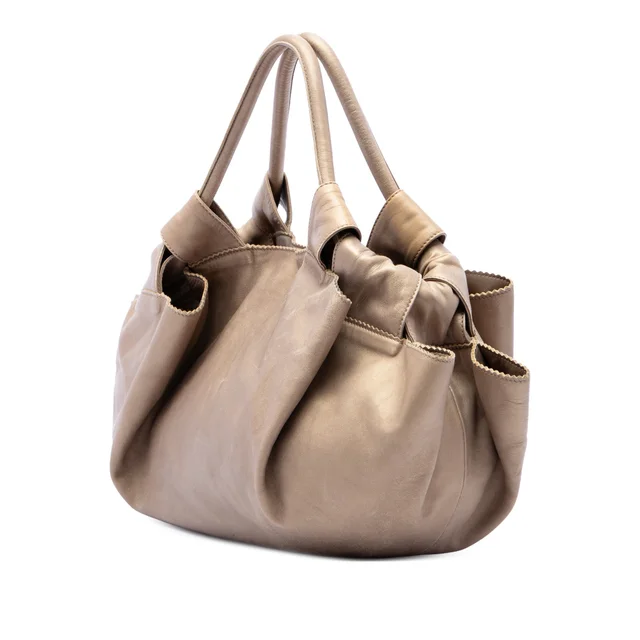 Gold LOEWE Metallic Nappa Aire Hobo Bag in Gold Nappa leather from Designer Revival, photo 2 of 2