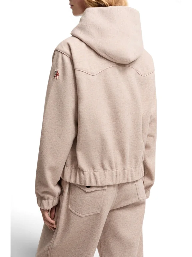 Moncler Grenoble Logo Embroidered Long-Sleeved Hoodie, photo 3 of 3 from SENSER