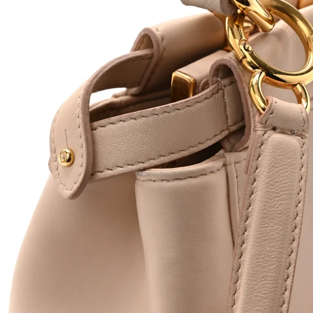 Fendi Nappa Mini Peekaboo Iconic Satchel Rosa Plaster in Nappa leather from FASHIONPHILE, photo 16 of 17