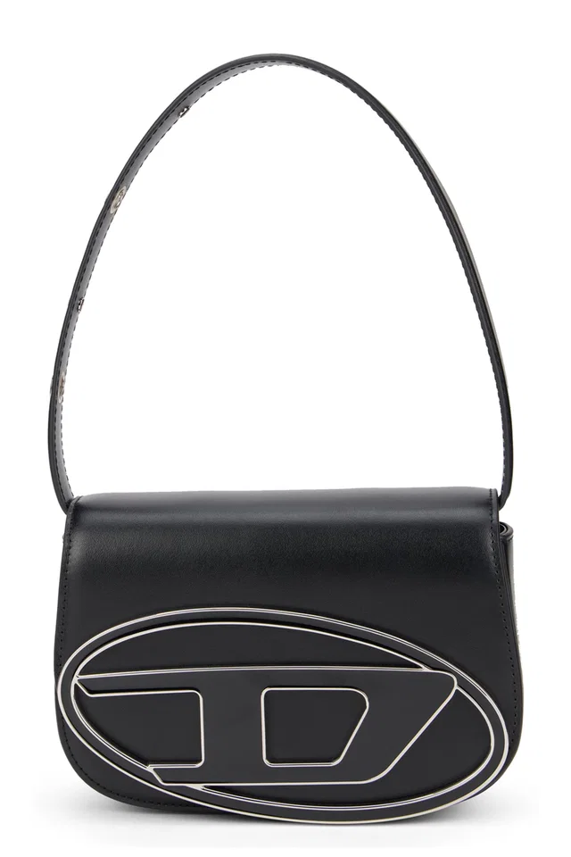 Diesel 1dr Shoulder Bag — Black Calfskin in Black Calfskin from HEWI