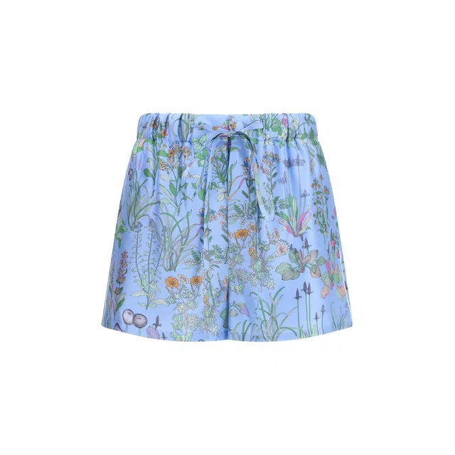 Gucci Blue Silk Bermuda Shorts in Blue Silk from HEWI