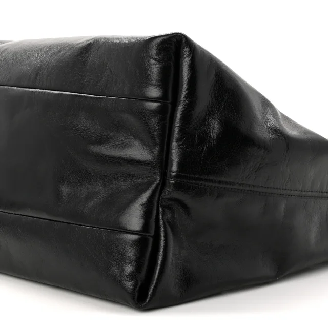 Gucci Soft Glossy Calfskin Large Giglio Tote Black in Black Calfskin from FASHIONPHILE, photo 10 of 10
