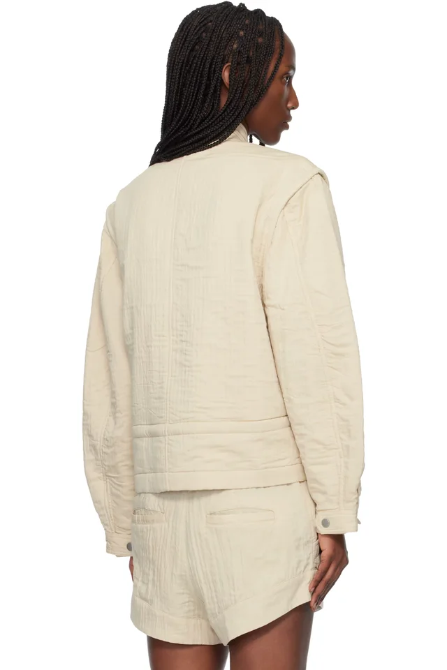 Isabel Marant Etoile Off-White Blandina Jacket, photo 3 of 4 from SSENSE