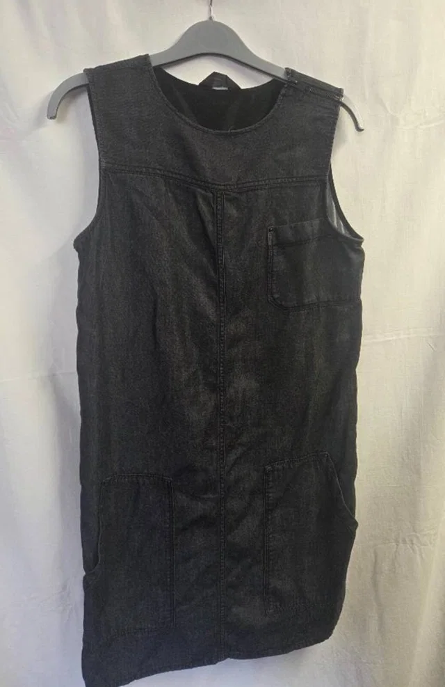 Diesel Denim mini dress Washed black Size: S in Black Denim from Oxfam Online Shop