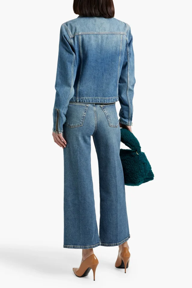 Re/Done High-Rise Wide-Leg Cropped Jeans, photo 3 of 4 from THE OUTNET