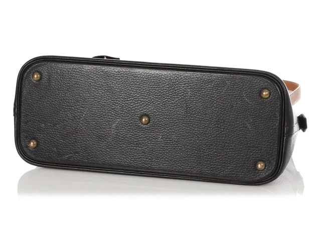 Hermès Vintage Black and Tan Ardennes Bolide 35 in Black Leather from Ann's Fabulous Finds, photo 6 of 10