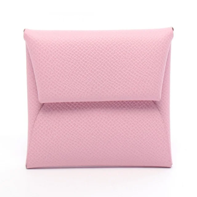 Hermès Coin Purse Bastia Mauve Sylvestre in Epsom leather from The Reluxe
