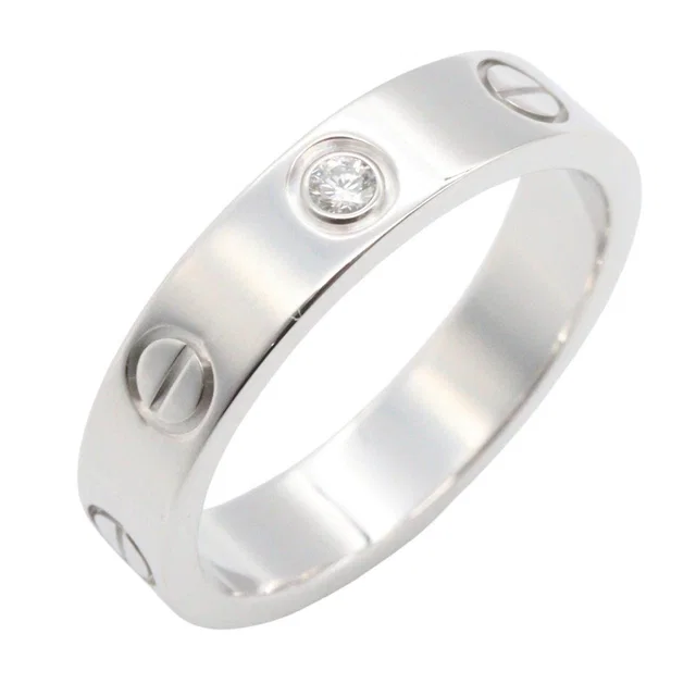 Cartier Mini Love Au750 Diamond Ring Size 8 from LuxUness