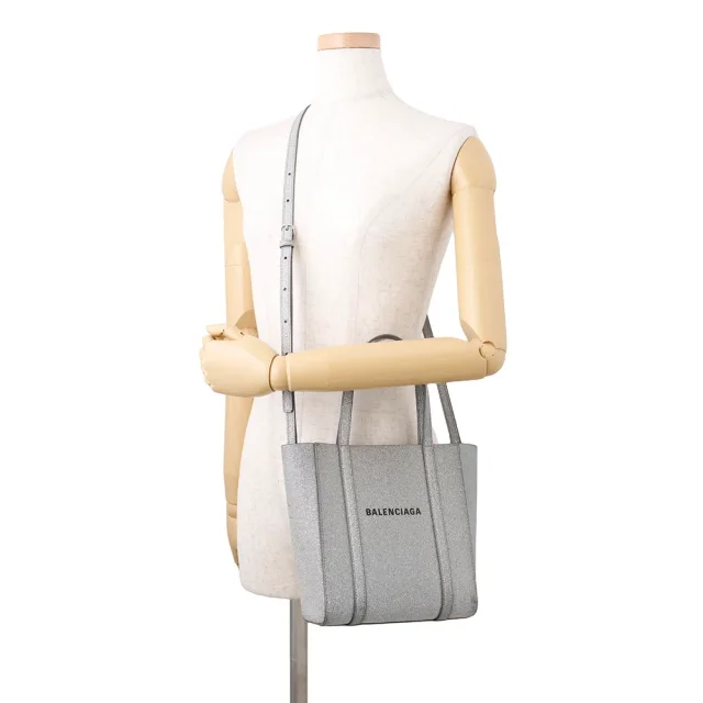 Balenciaga Everyday Tote Silver551815 Leather Size XXS in Leather from GALLERY RARE, photo 5 of 18
