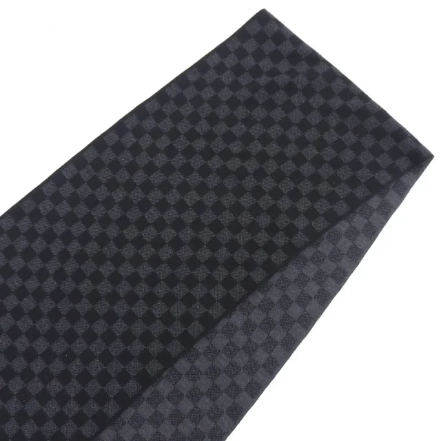Louis Vuitton Damier Graphite Echarpe Petit Black in Black Wool from VINTAGE QOO TOKYO, photo 6 of 10