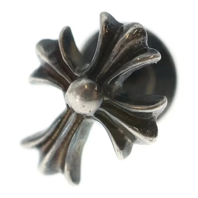 Chrome Hearts No2 Cross Stud Earring Silver in multicolor from Grailed