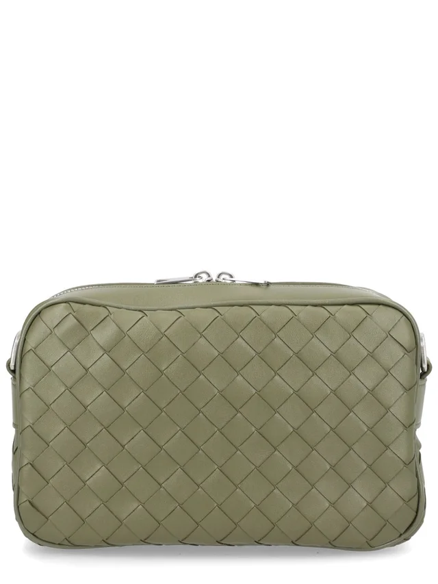 Bottega Veneta Intrecciato Braided Calf Leather Shoulder Bag — Green in Green Calfskin from HEWI, photo 2 of 2