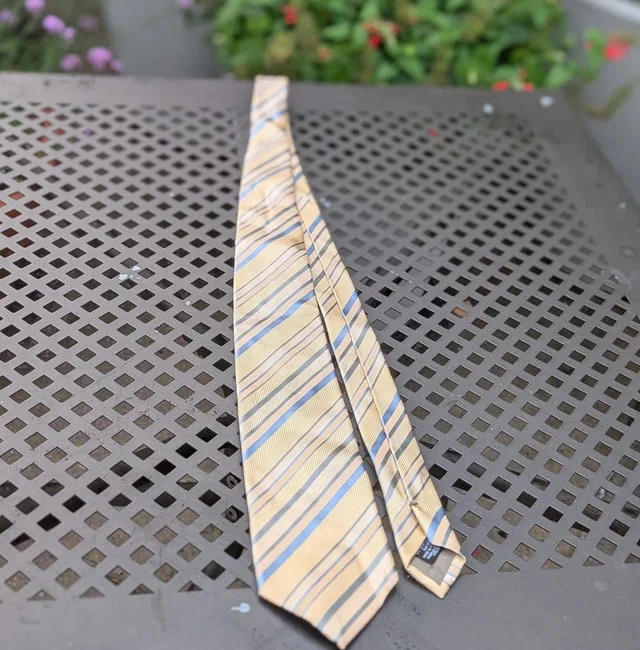 Giorgio Armani Silk Tie Men in green|yellow|blue|gold|gray Silk from Poshmark