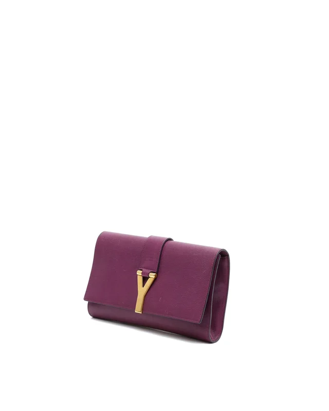Saint Laurent Y Line Clutch Bag in Leather from A Retro Tale, photo 2 of 10