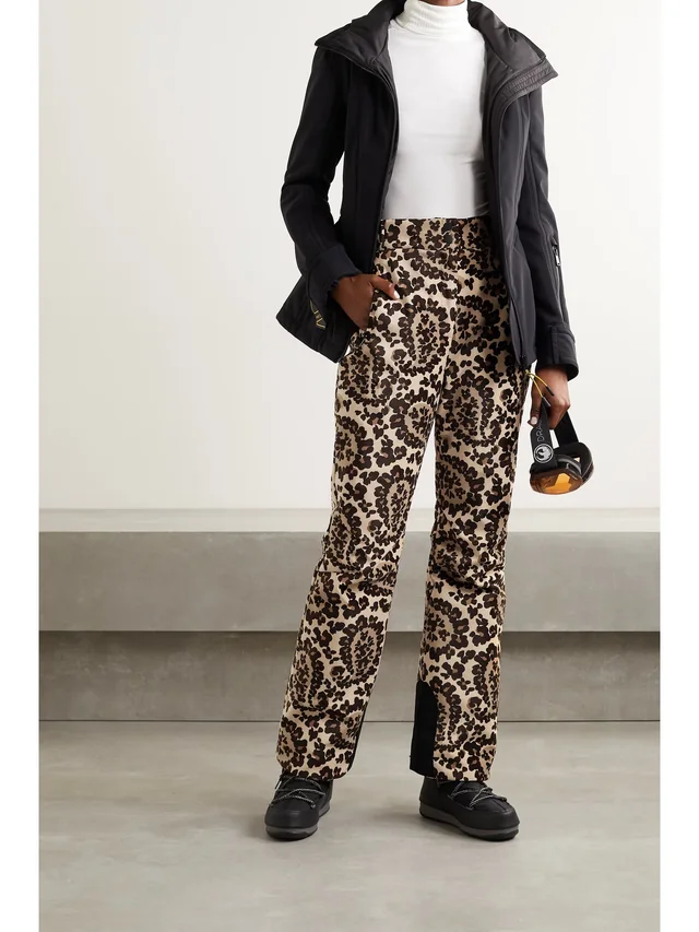 FENDI Printed velvet bootcut ski pants in Beige, photo 2 of 2 from NET-A-PORTER (Canada)