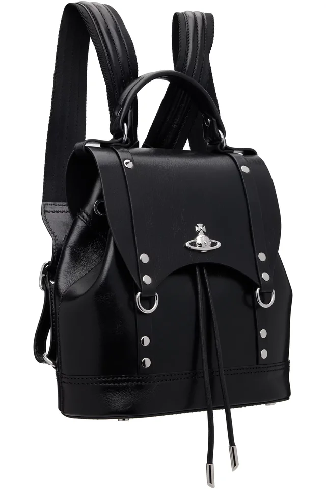 Vivienne Westwood Black Max Small Backpack, photo 2 of 4 from SSENSE