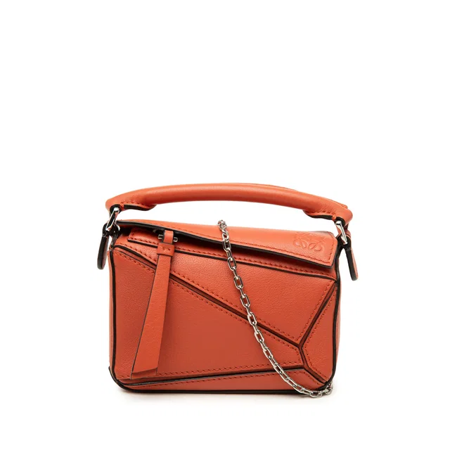 Orange LOEWE Nano Calfskin Puzzle Satchel in Orange Calfskin from Designer Revival, photo 1 of 1