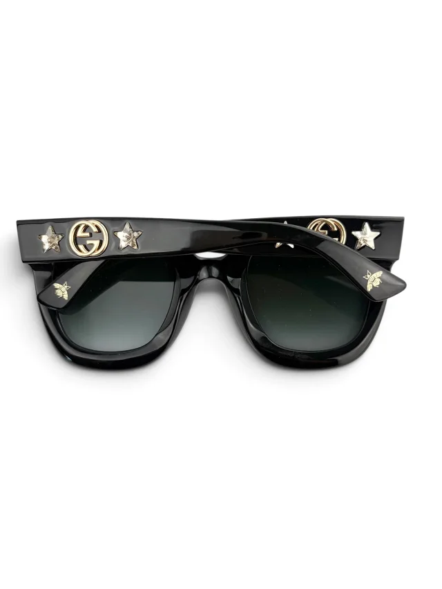 Gucci Black Frame Star Sunglasses in Black from Season 2 Consign, photo 3 of 5
