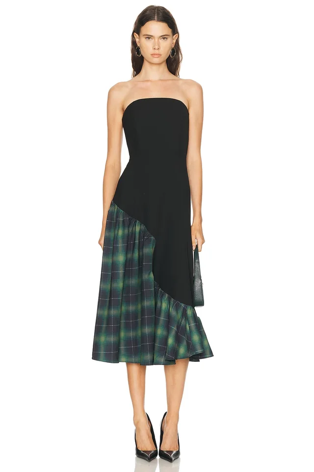 Mimchik Nara Midi Dress in Black from FWRD, photo 1 of 1