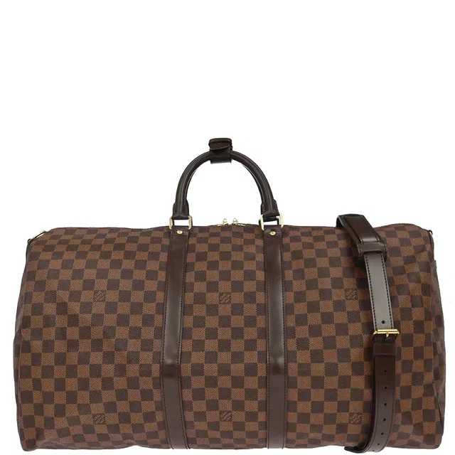 Louis Vuitton 2011 Damier Keepall Bandouliere 55 Duffle Bag N41414 in Canvas from AMORE Vintage Tokyo