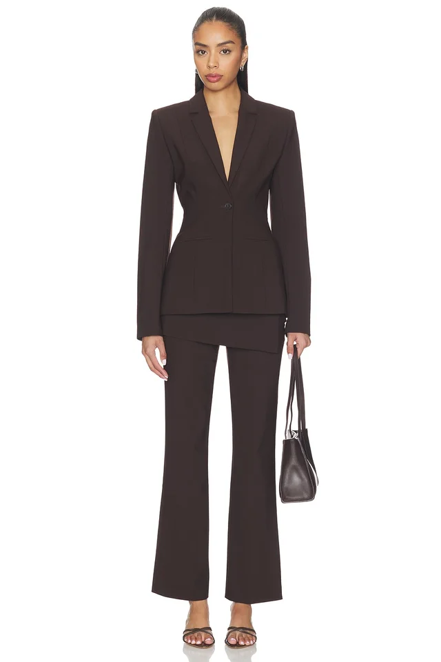 EAVES Dana Apron Pant in Espresso, photo 5 of 7 from REVOLVE (Canada)