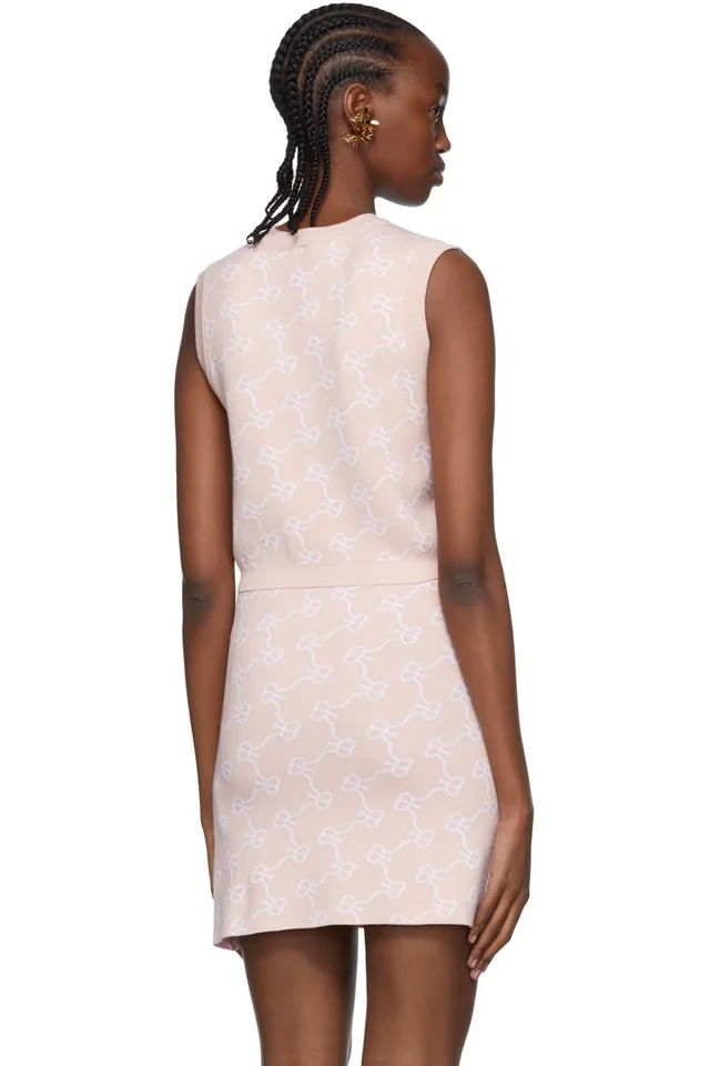Rokh Pink Viscose Vest, photo 3 of 4 from SSENSE