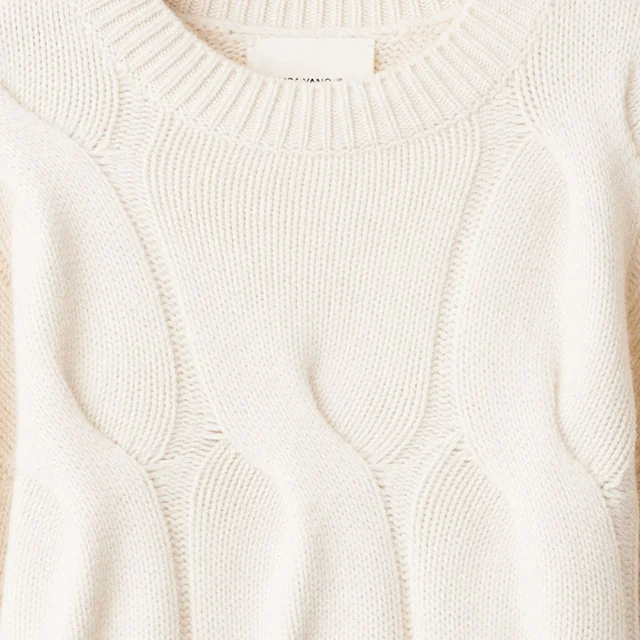 LISA YANG Sammie cashmere sweater in White 100% cashmere knit, photo 7 of 7 from 24S (US)