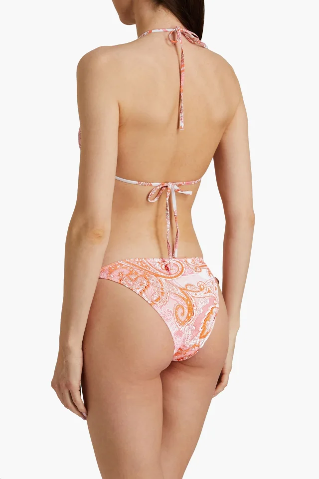 Melissa Odabash Key West Paisley-Print Bikini Briefs in Orange, photo 3 of 4 from THE OUTNET