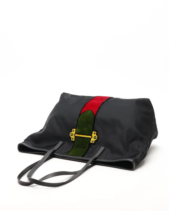 Prada Tessuto Ricomo Triompe Loéil Tote Bag in Nylon from A Retro Tale, photo 5 of 8