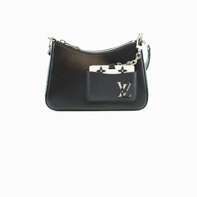 Louis Vuitton Marellini handbag Epi Black - Microchip in Black Leather from The Purse Affair