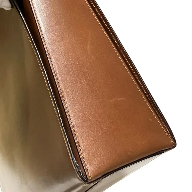 Celine Leather Handbag in Gold Leather from LuxUness, photo 6 of 9