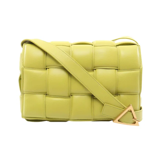 Bottega Veneta Padded Cassette Intrecciato Shoulder Bag in Woven leather from LuxUness