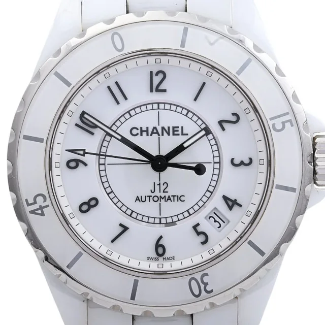 Chanel J12 H0970 Automatic White in White Ceramic from VINTAGE QOO TOKYO, photo 5 of 8
