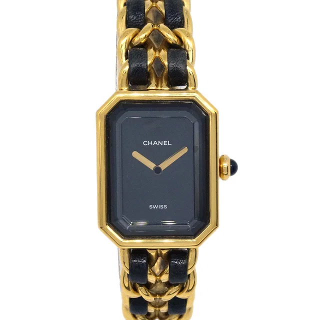 Chanel Premiere Watch Gold #L in Gold Leather from AMORE Vintage Tokyo