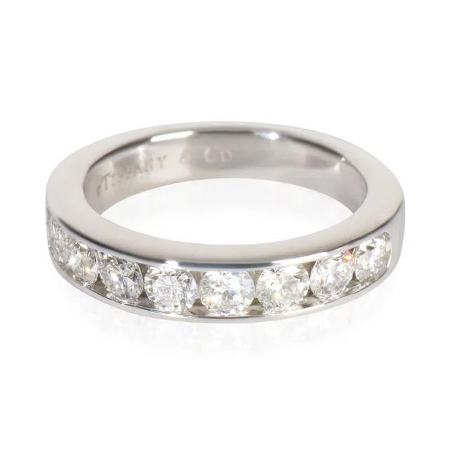 Tiffany & Co. Platinum Diamond Channel Set Band 950 from HEWI