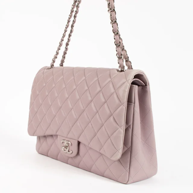 Chanel Mauve Lambskin Maxi Classic Bag in Lambskin from Labellov, photo 4 of 10