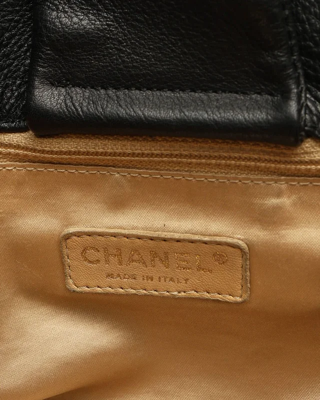 Chanel Large Rock and Chain Accordion Flap Bag in Leather from A Retro Tale, photo 9 of 11