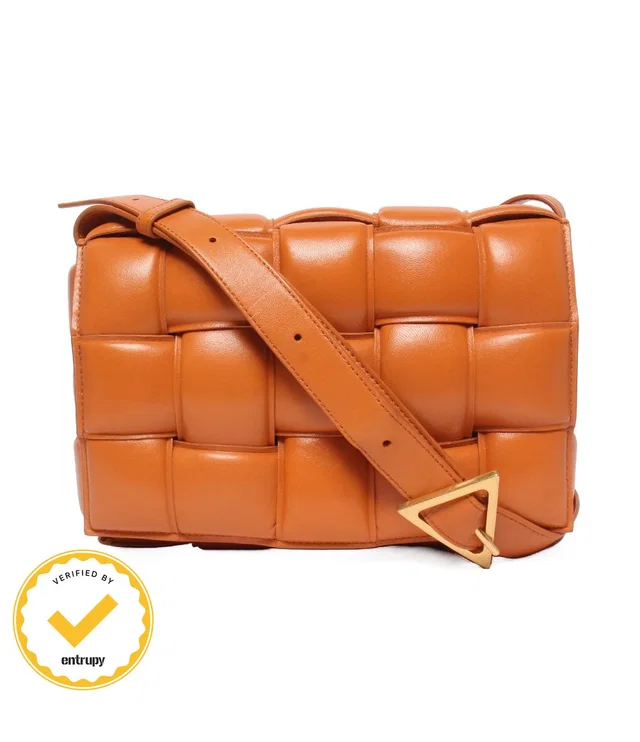 Bottega Veneta Shoulder Bag Crossbody Padded Cassette Intrecciato in Woven leather from The Reluxe