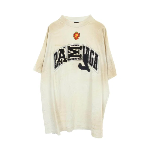 Balenciaga Crash Dust Patch Tee Cotton T Shirt from LuxUness