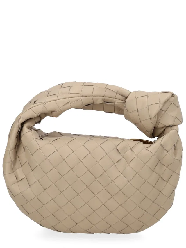 Bottega Veneta Top Handle Bag — Beige Lamb Leather in Beige Lambskin from HEWI